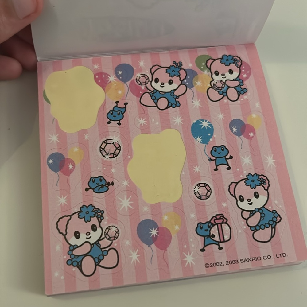 Vintage Sanrio Pinki Lili Notepad (& Bonus Hello Kitty Stickers!) - Picture 3 of 14